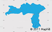 Political Map of Varanasi, cropped outside