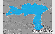 Political Map of Varanasi, desaturated