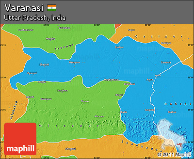 Political Map of Varanasi