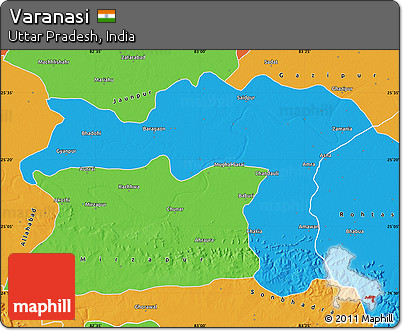 Political Map of Varanasi