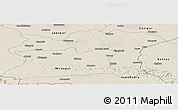 Shaded Relief Panoramic Map of Varanasi