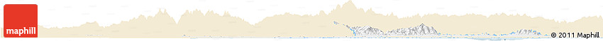 Classic Style Horizon Map of West Bengal, single color outside