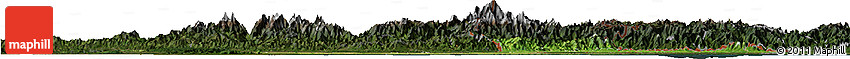 Satellite Horizon Map of West Bengal, darken