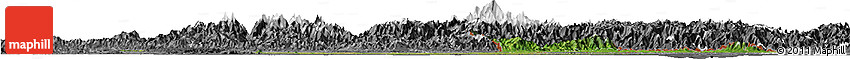 Satellite Horizon Map of West Bengal, desaturated