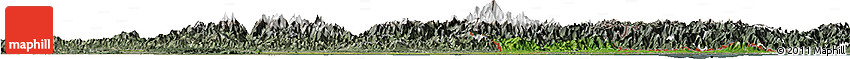 Satellite Horizon Map of West Bengal, semi-desaturated