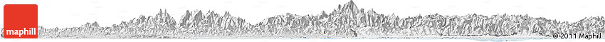 Silver Style Horizon Map of West Bengal