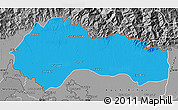 Political Map of Jalpaiguri, desaturated