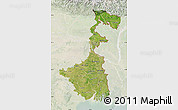 Satellite Map of West Bengal, lighten