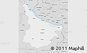 Silver Style 3D Map of Murshidabad
