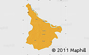 Political Map of Murshidabad, single color outside