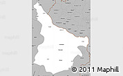 Gray Simple Map of Murshidabad