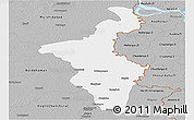 Gray Panoramic Map of Nadia (Krishnanagar)