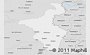 Silver Style Panoramic Map of Nadia (Krishnanagar)