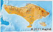 Political Shades 3D Map of Bali