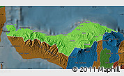 Political Map of Kab. Buleleng, darken