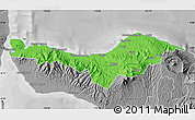 Political Map of Kab. Buleleng, desaturated