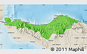 Political Map of Kab. Buleleng, shaded relief outside