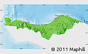 Political Map of Kab. Buleleng, single color outside