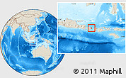 Shaded Relief Location Map of Kab. Karang Asem