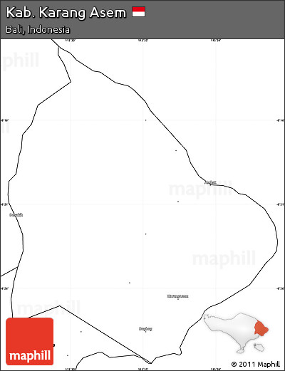 Blank Simple Map of Kab. Karang Asem