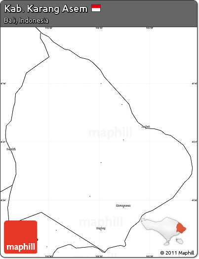 Blank Simple Map of Kab. Karang Asem