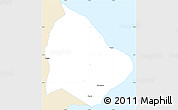 Classic Style Simple Map of Kab. Karang Asem, single color outside
