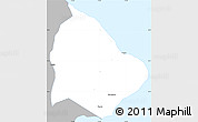 Gray Simple Map of Kab. Karang Asem, single color outside