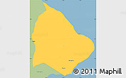 Savanna Style Simple Map of Kab. Karang Asem
