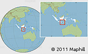 Savanna Style Location Map of Bali, highlighted country, within the entire country