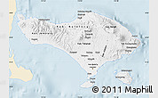 Classic Style Map of Bali, single color outside