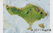 Satellite Map of Bali, lighten