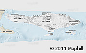 Classic Style Panoramic Map of Bali