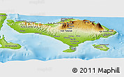 Physical Panoramic Map of Bali