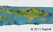 Satellite Panoramic Map of Bali