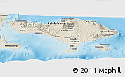 Shaded Relief Panoramic Map of Bali