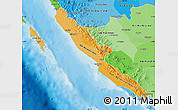 Political Shades Map of Bengkulu