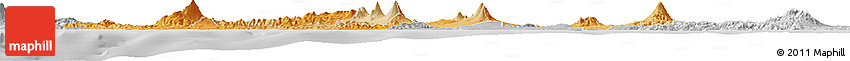 Political Shades Horizon Map of Central Java, lighten, desaturated