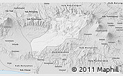 Silver Style 3D Map of Kab. Banjarnegara