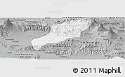 Gray Panoramic Map of Kab. Banjarnegara