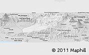 Silver Style Panoramic Map of Kab. Banjarnegara