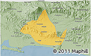 Savanna Style 3D Map of Kab. Banyumas