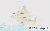 Shaded Relief 3D Map of Kab. Banyumas, single color outside