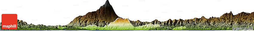 Physical Horizon Map of Kab. Banyumas, darken