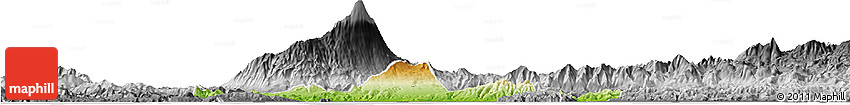 Physical Horizon Map of Kab. Banyumas, desaturated