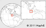 Blank Location Map of Kab. Banyumas, highlighted parent region, within the entire country