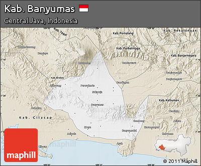Classic Style Map of Kab. Banyumas