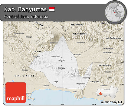 Classic Style Map of Kab. Banyumas