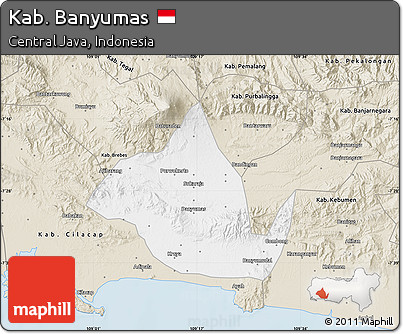Classic Style Map of Kab. Banyumas
