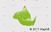 Physical Map of Kab. Banyumas, cropped outside