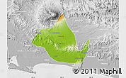 Physical Map of Kab. Banyumas, lighten, desaturated